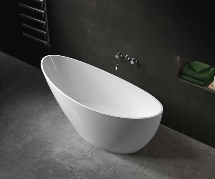 Banksy Stone Slipper Freestanding Bath 1650