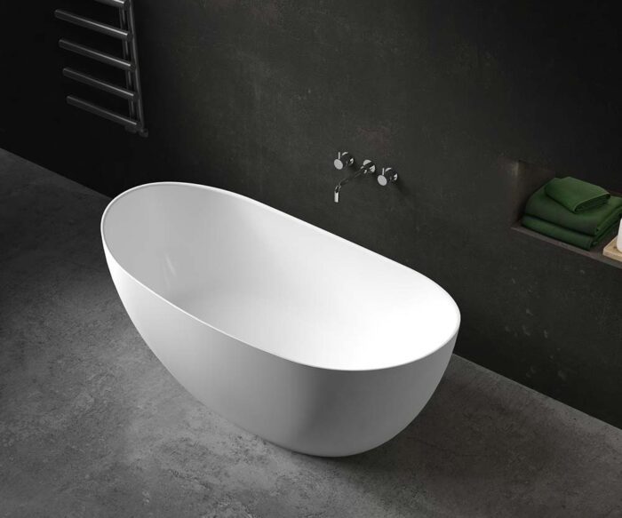 Emin Stone Freestanding Bateau Bath 1580