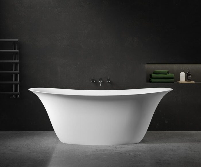 Larkin Stone Freestanding Bateau Bath 1830