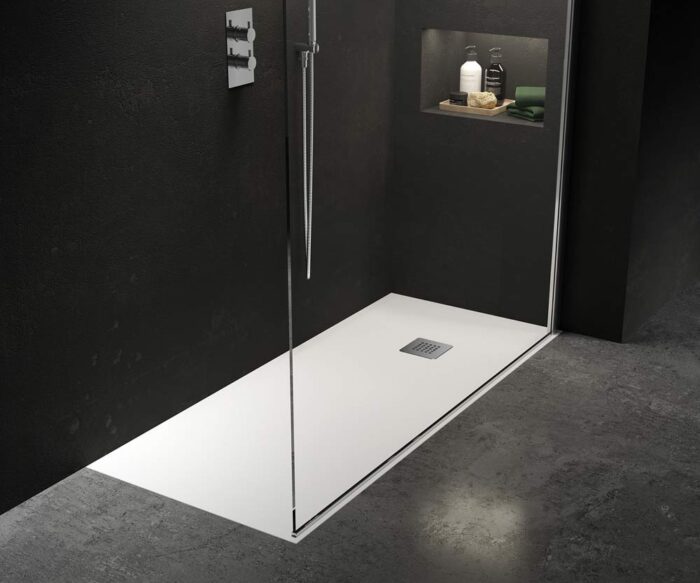 Hockney Stone Rectangular Shower Tray 1600 x 700