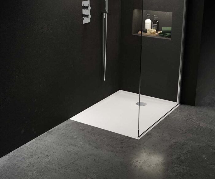 Lowry Stone Rectangular Shower Tray 1000 x 800