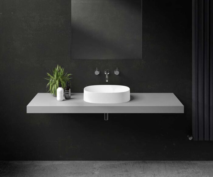 Gilpin Stone Oval Counter Top Basin 480