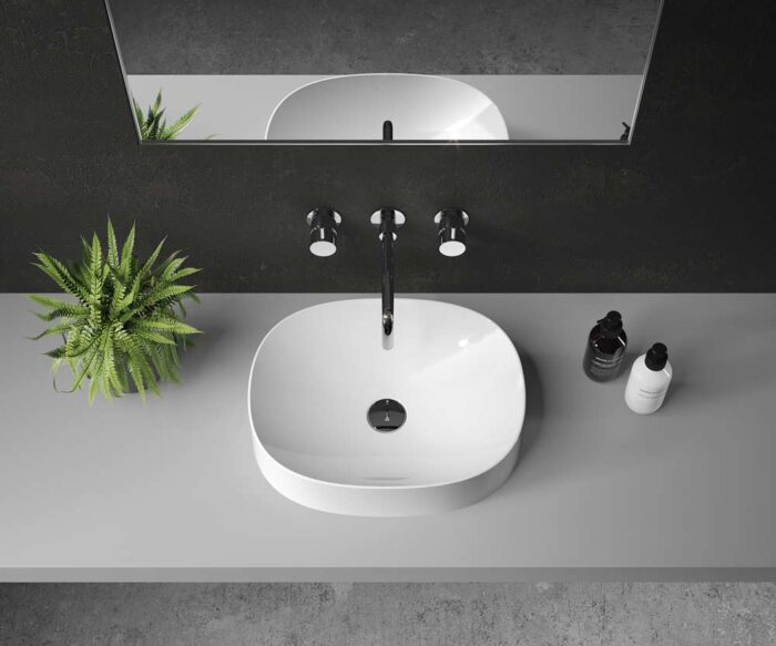 Gilpin Stone Oval Counter Top Basin 480