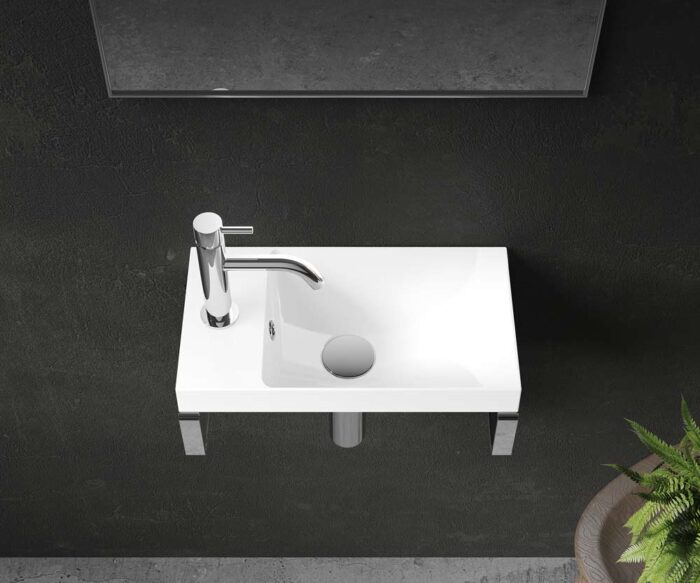 Irvine Stone Wall Hung Basin 400