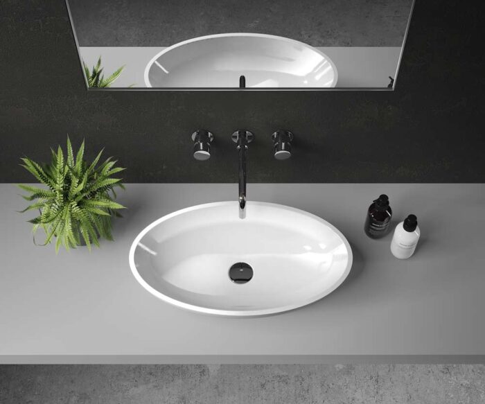 Marlow Stone Counter Top Basin 600