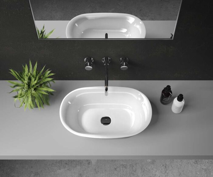 Larkin Stone Inset Basin 560