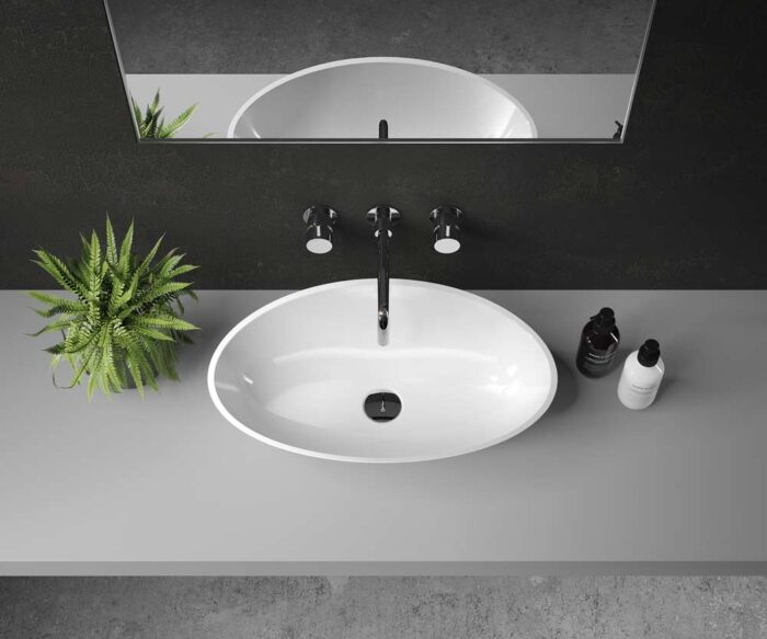 Freud Stone Counter Top Basin 600