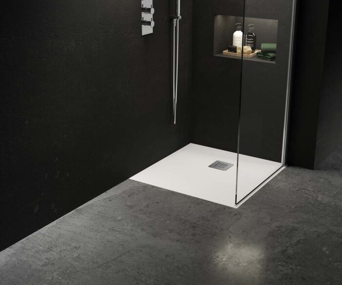 Hockney Stone Square Shower Tray 800 x 800