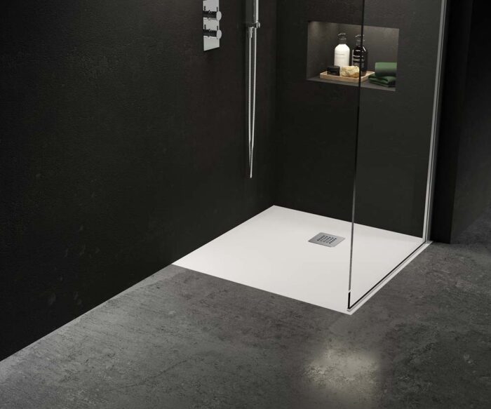 Hockney Stone Square Shower Tray 900 x 900