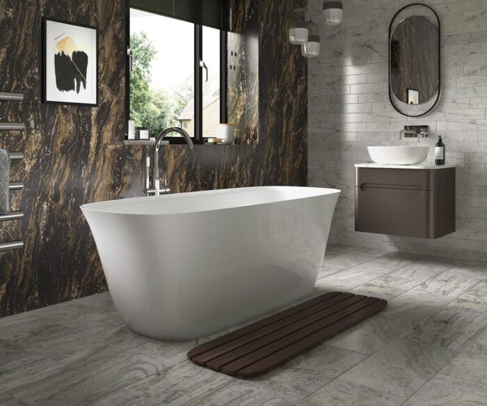 LBC Wall Mounted 2 Hole Basin Mixer Tap Chrome