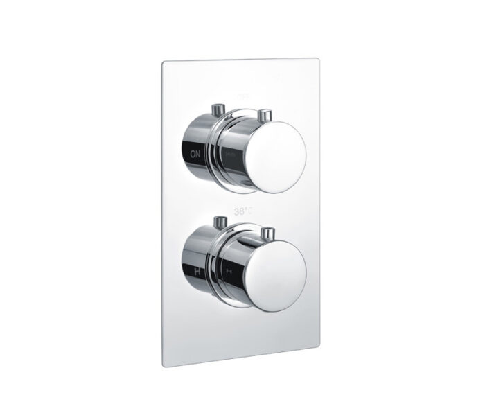 LBC Single Outlet Thermostatic Shower Valve Chrome