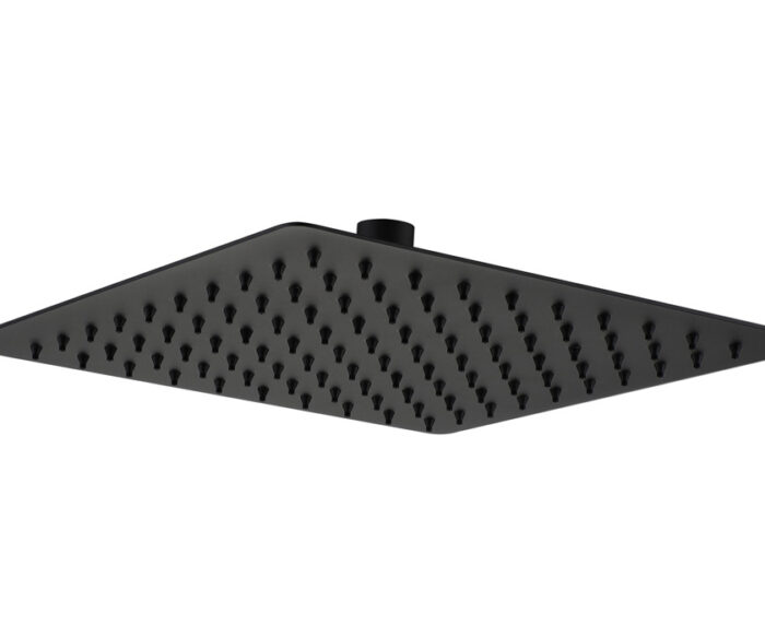 LBC Square Ultra Thin Shower Head Stainless Steel Matt Black