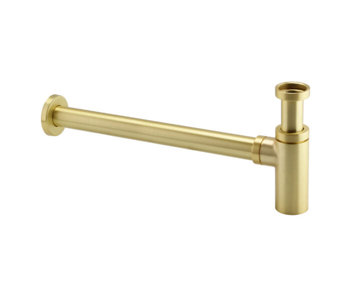 LBC Round Bottle Trap Brushed Brass