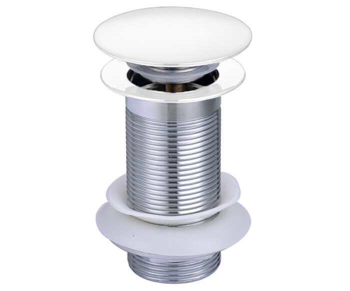 LBC Waste - Clicker Slotted / Unslotted Bath - White