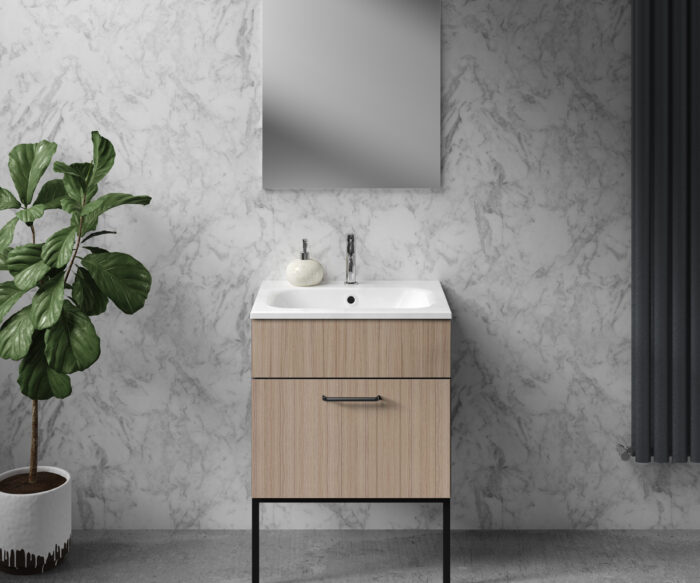 Morley Luxury Bathroom Vanity Unit 600 - Driftwood