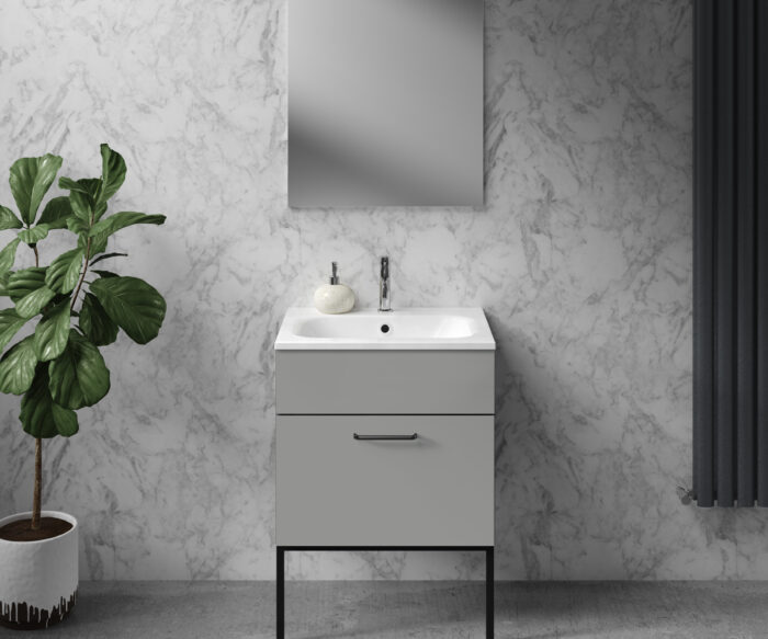 Morley Luxury Bathroom Vanity Unit 600 - Storm Grey