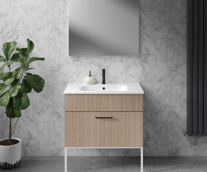 Morley Luxury Bathroom Vanity Unit 800 - Driftwood