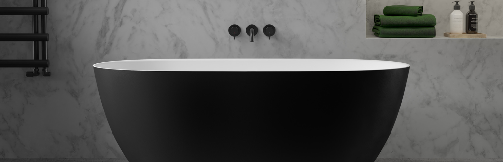 How do you style a black bathroom?