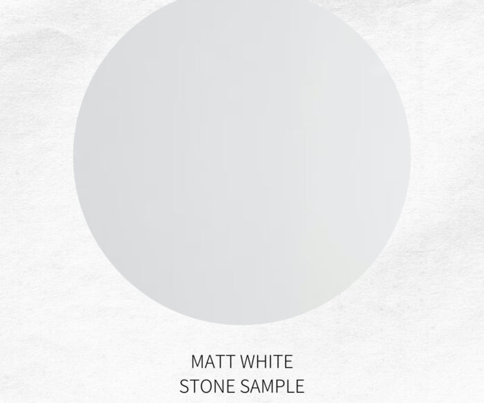Matt White Finish Stone Sample