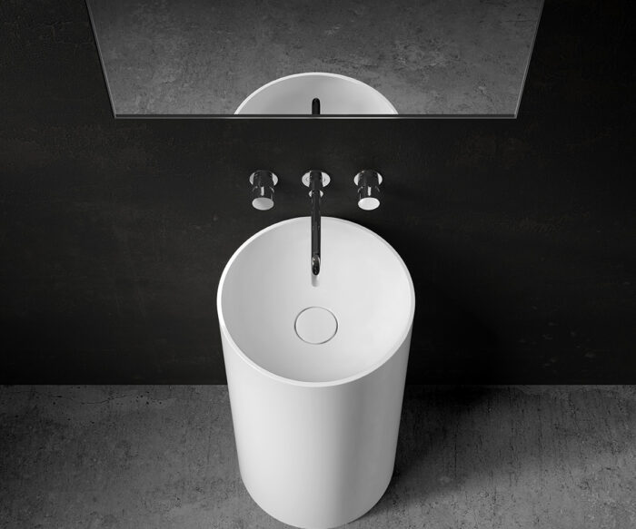 Lanyon Stone Freestanding Column Basin 850