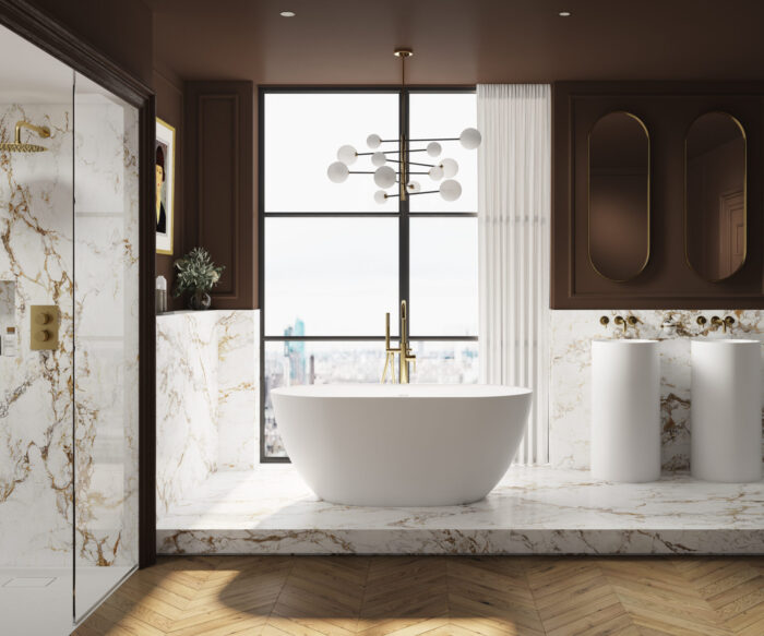 Audsley Stone Oval Freestanding Bath 1500